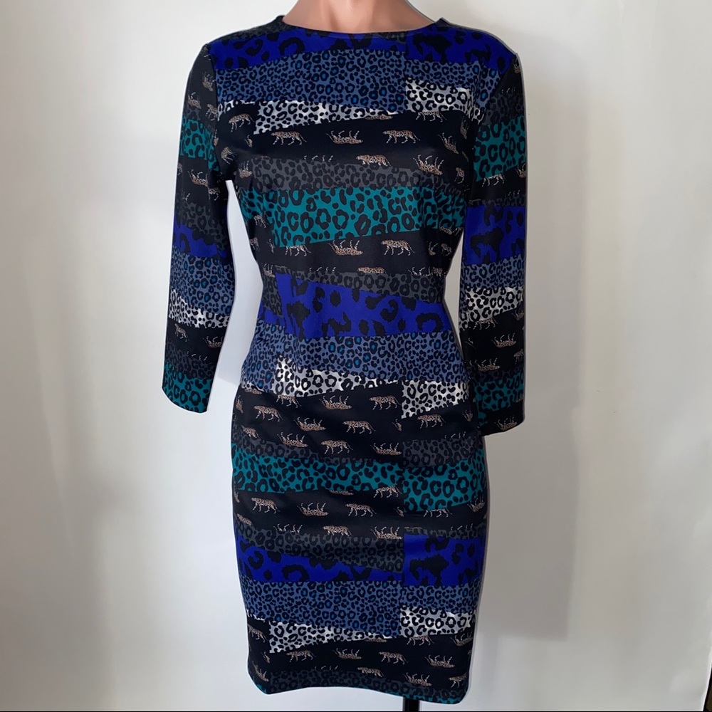NWT VS  Sport Dress Leopard Open Back Dress M - Picture 5 of 13